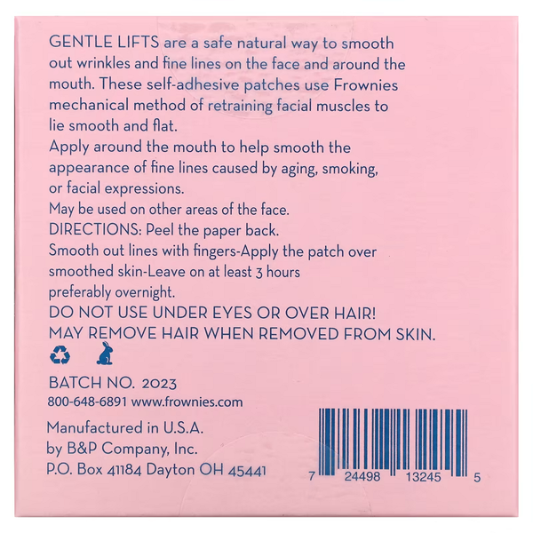 Frownies Gentle Lifts for Lip Lines 60 Patches